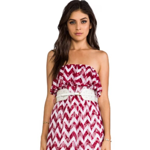 VaVa by Joy Han Romantic Strapless Maxi Dress Women's Size M (6-8) - Picture 10 of 13